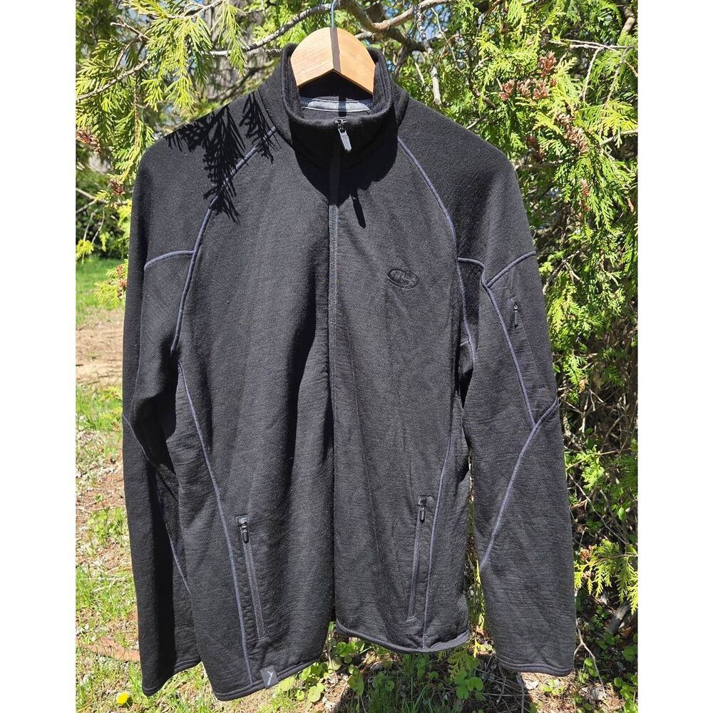 Icebreaker RealFleece 260 Sierra Full Zip Merino Wool Jacket Sz. L